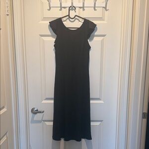 New GAP Black Midi Dress with back details